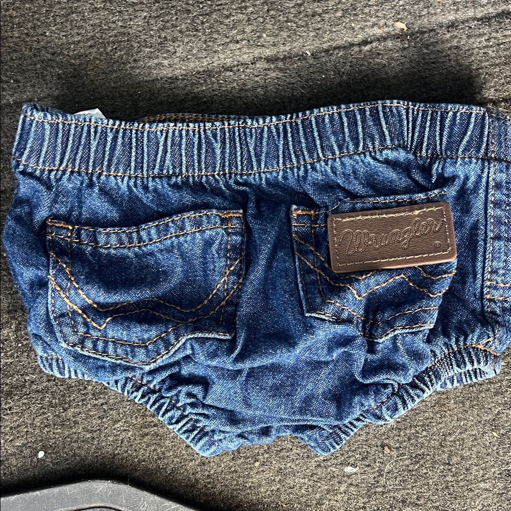 Wrangler Kids Dark Blue Denim Shorts